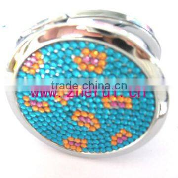 Mini Bling Rhinestone Small Heart Craft Pocket Mirrors photo-4