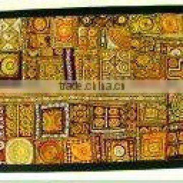 Ethnic Vintage Embroidered Handmade Textile Tapestries India