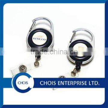 Customized Color Printing Carabiner Badge Reel
