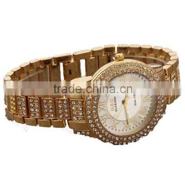 Women's Gold-Tone Stainless Steel Band Fashion Watch Quartz Analog Wristwatches photo-3