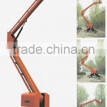 trailer articulated boom lift platform