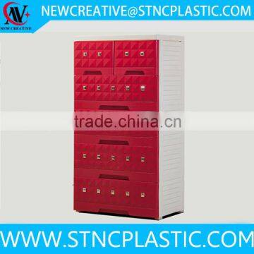 Wholesale Household 5 drawers large plastic storage cabinet