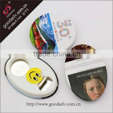 Any logo factory custom tinplate metal bottle opener parts / sex girl bottle opener