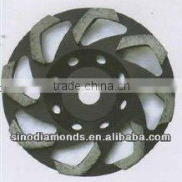 silver brazed fan diamond grinding wheels