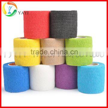 Sports Muscle Protection Non Woven Adhesive Elastic Bandage