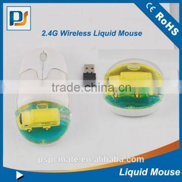 2.4G Wireless Optical Chargable Cable Oil Liquid Mouse For Promotion