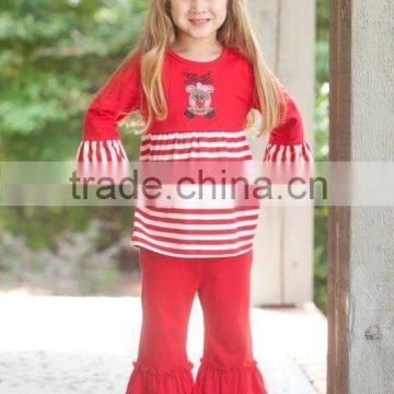 2015 Fashion baby girls christmas dress clothing sets New Arrival Children New Year Cothing Kids outfits and sets