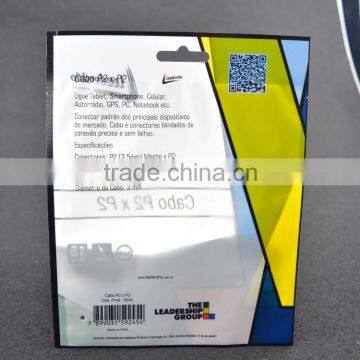 Grocery Packing PET+PE Colorful Printing Lamination 3 Side Seal Header Bag Wholesale Price photo-2