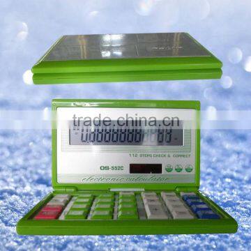 2013 hot sale foldable laptop calculator CT-8855V,Solar desktop calculator