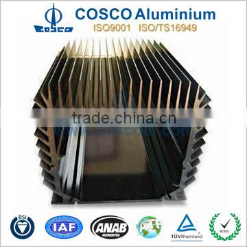 Aluminium hard anodized heat sink