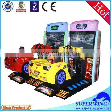 47"LCD dynamic seats coin operated car racing game machine low price