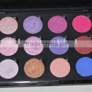 Professional! 12 Metallic Colors Shimmer Eyeshadow Palette, 12 color Eye Shadow Palette Makeup