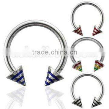 Steel circular barbells