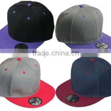 Custom blank plain snapback hats wholesale/snapback hat