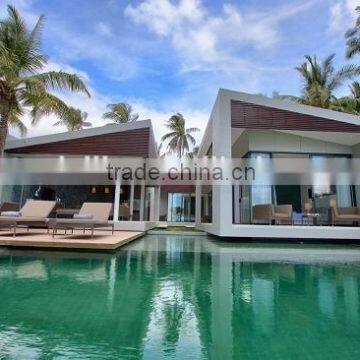 light steel framed beach house as villa resort