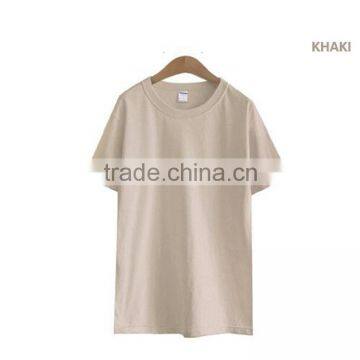 China online alibaba khaki t-shirt custom print