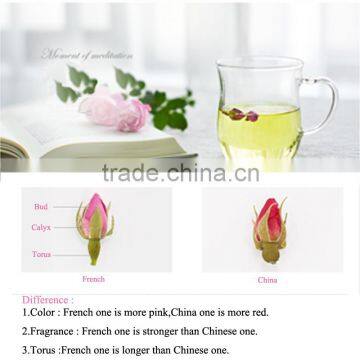 Super France Pink Rose Dried Flowers Tea Detox Tea Increase Immunity Adjust High Blood Pressure Flower Rose Buds Fragrance Tea photo-4