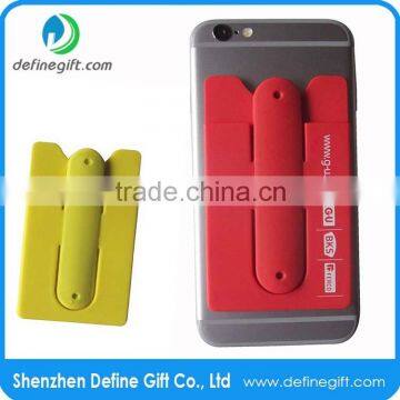 Customized OEM Eco-friendly 3M Silicone Smart Wallet with Stand