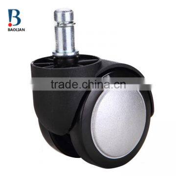 2016 Hot-sale Special Waterproof 2"white Painting Nylon Plastic PU Rubber Coating Caster for Office Chair photo-3