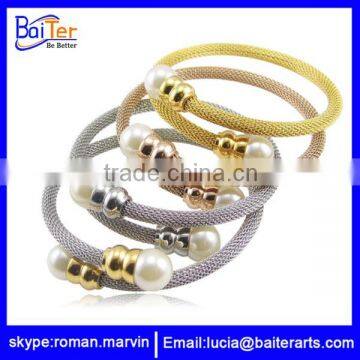 Hot Sale Men's Cable Cuff Bracelet Stainless Steel Cable Bracelet Wholesale photo-2