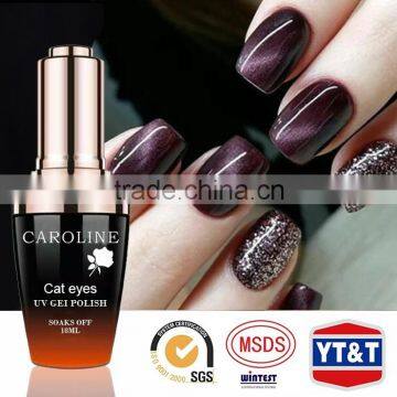 2015 Newest Nail Polish Manufacturer Custom Label Cat Eye Nail Glitter Gel