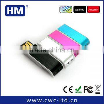 MINI sliding USB stick 4gb FCC/CE/ROHS USB flash drive Custom Solution PVC/SILICONE USB Mode fee 60 USD Mode time 3 days