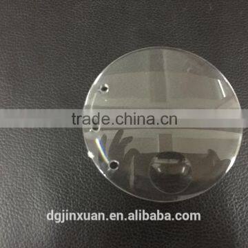 Acrylic magnifying glasses,diameter 90mm double convex optical lens