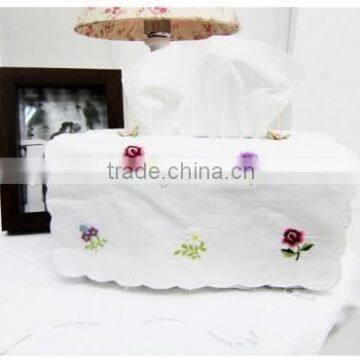 Hand embroidered tissue box cover-design 10