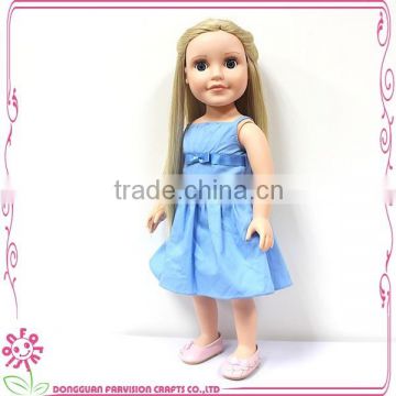 Factory made doll clothes, china doll clothes, doll bule dress