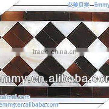 Natural pearl shell mosaic tile waist line