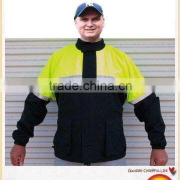 yellow reflective safety jacket