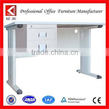 High Quality India Employee Steel Desk with Two Drawers Steel Frame Desk