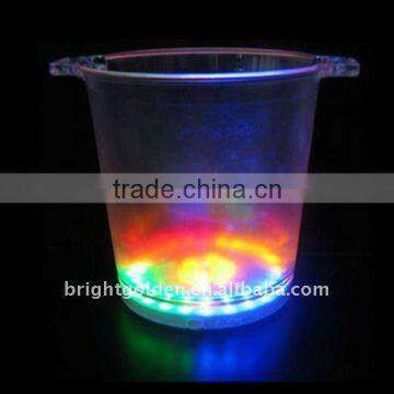 Plastic ice bucket for bar flashing products