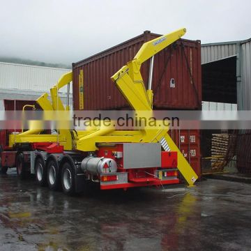 Lower price 40ft container sidelifter with 37ton XCMG crane for sale