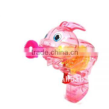 Candy toy, rabbit bubble gun promotion gift with light & candy