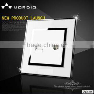 2015 NEW design British standard TEL and TV wall socket White color