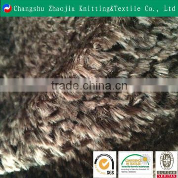 Wholesale grid 100% polyester plush fabric manufacture ZJ100