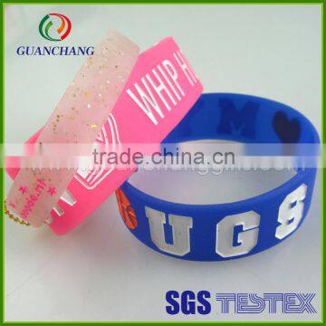 Cheapest debossed tyvek wristbands silicone,souvenir wristbands bracelet