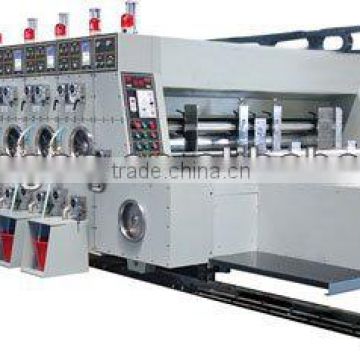 4 color high speed printing, slotting & rotary die-cutting machine