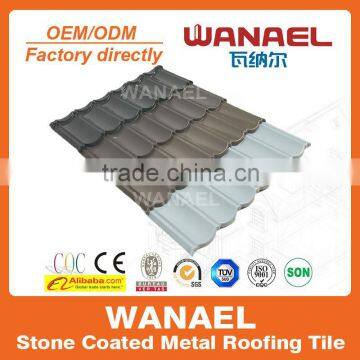 Best sell roofing material/ colorful stone coated metal roof tile manufacturer