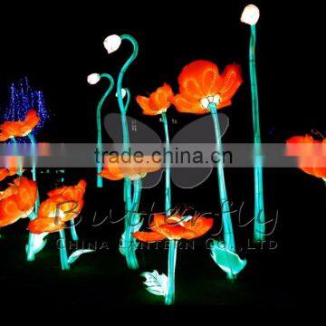 Flower lanterns for garden decoration light