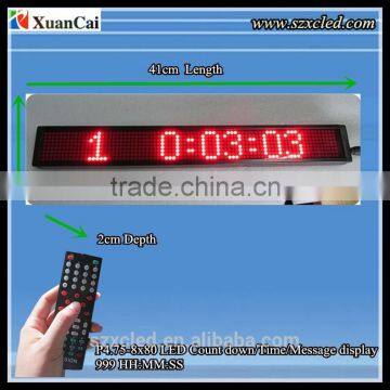 P4.75-8x80 Infrared ray Remote control Count down/Timer/Message 999 HH:MM:SS LED digital display