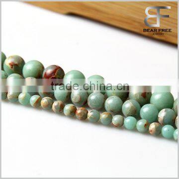 4mm/6mm/8mm Natural Semi-Precious Gemstone Sky Blue Imperial Jasper Round Beads For DIY Jewelry Making