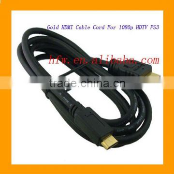 Gold HDMI Cable Cord For 1080p HDTV PS3