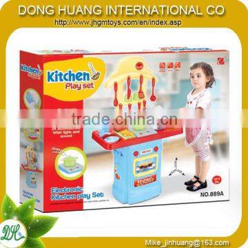 Plastic kids light and music kicthen play set