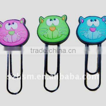 Lovely Cat Shape PVC Paper Clip