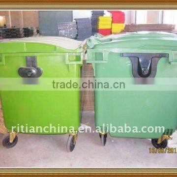 1100L outdoor big plastic plastic dustbin/wastebin