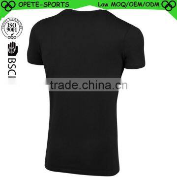 (Trade Assurance)o-neck short High Fashion Men Summer Black Soccer T Shirt