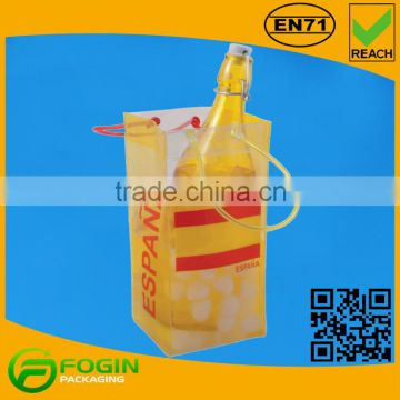 Accept Custom Order and PVC Plastic Type Wine Cooler Plastic Bag