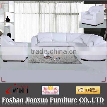 H1006 Popular design sofa suite white leather